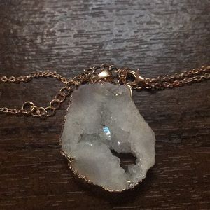 Geode necklace - free with purchase